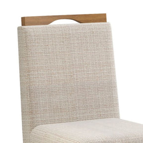 Set de 2 chaises Sofia en beige et noyer