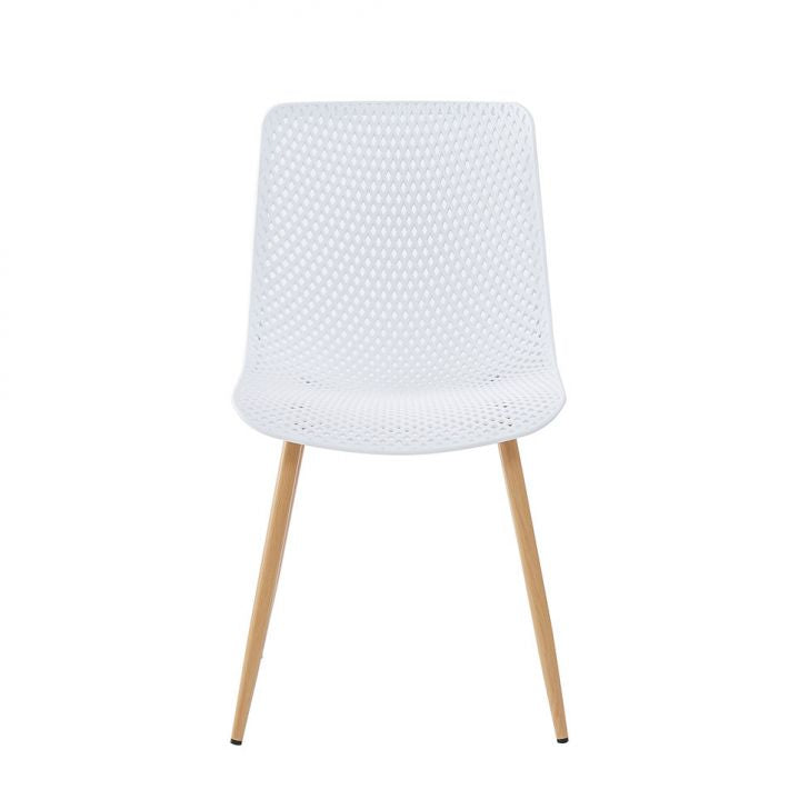 Set de 2 chaises Lindy en blanc