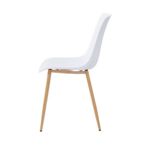 Set de 2 chaises Lindy en blanc