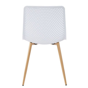 Set de 2 chaises Lindy en blanc