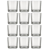 Set de 12 verres en verre pour whisky Bar Rocks de 265 ml Nadir