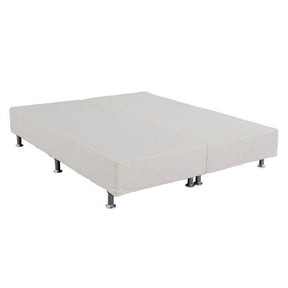 Ensemble de lit Box Light avec matelas Freedom à ressorts ensachés (32x158x198) Queen Size – Blanc