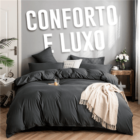 Ensemble de draps de luxe 4 pièces en 100% coton pur